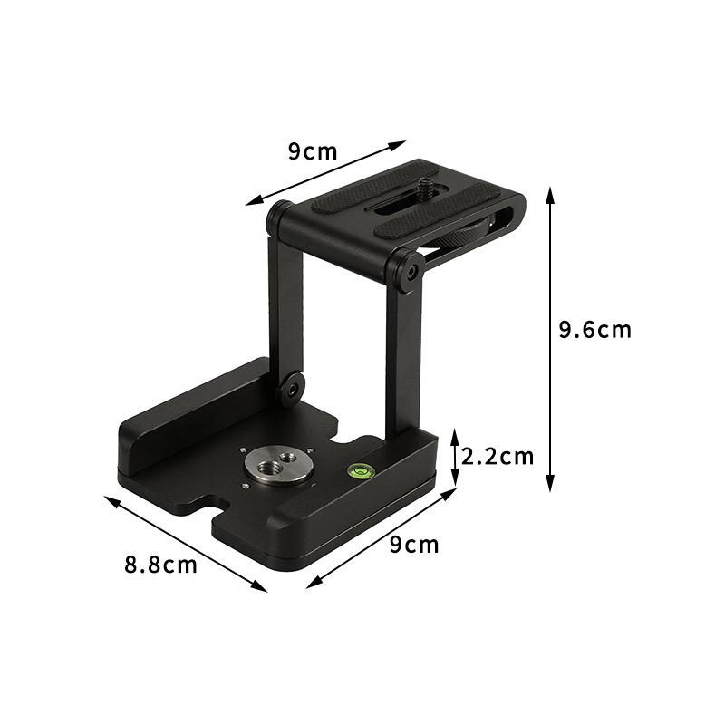 Z-Shaped Folding Phone/Desktop Camera Quick Release Plate Tripod: Universal Macro Slider