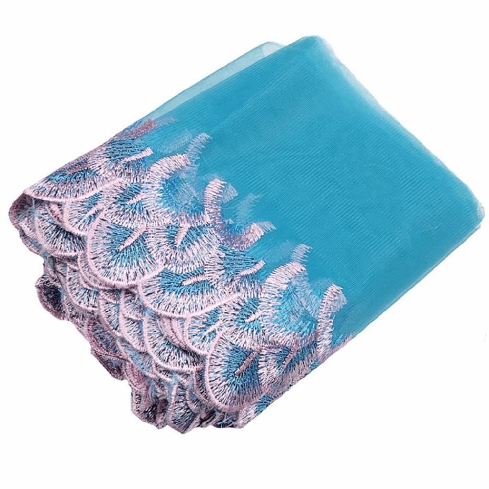 New Multicolor Embroidery Lace Fabric Mesh DIY Sewing Ribbon Trim Handmade Hem Trim Lace Trim Handicraft Accessories