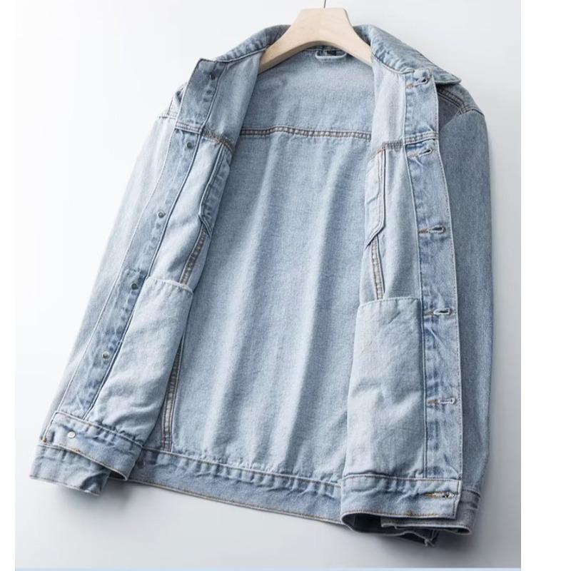 Men's Korean Style Spring Denim Jacket: Trendy, Handsome, Versatile Casual Workwear Top