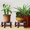 1pc Elegant Wooden Plant Stand with Ornate Base - Versatile Indoor/Outdoor Decorative Vase Holder, Ideal for Home and Garden Dis