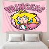 Princess Peach Adventure Tapestry Hanging for Bedroom,Livingroom, Playroom,Decor Art Room Wall Tapestry Holiday and Birthday Gifts