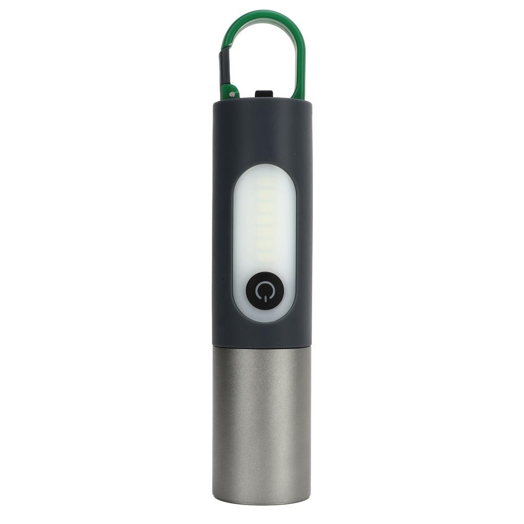 Outdoor-Taschenlampe mit Teleskop-Zoom USB Wiederaufladbar 4 Lichtmodi Superhelle Taschenlampe mit Haken zum Campen