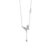 Butterfly Tassel Necklace Women Luxury Clavicle Chain Dainty CZ Pendant Ins Style