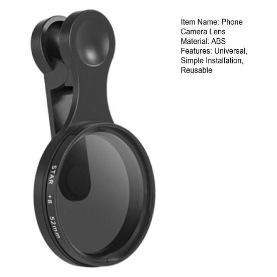 Phone Camera Polarized Lens Rotatable Design Simple Installation Professional Universal Clip Phone Camera Lens Attachment
