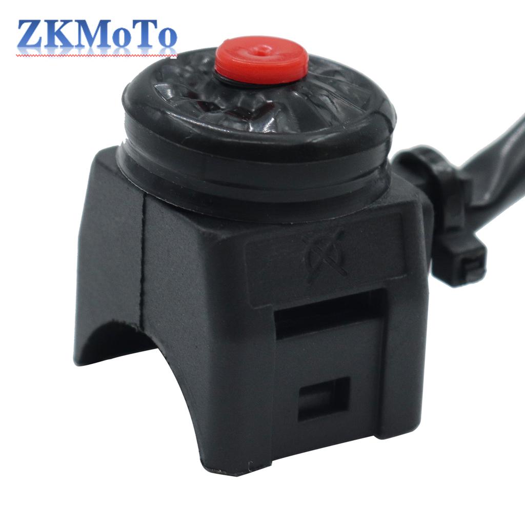 Universal Motorcycle Kill Switch Red Push Button Horn Starter Dirt Bike ATV UTV Dual Sport For 22mm Handlebar Mounted Bars