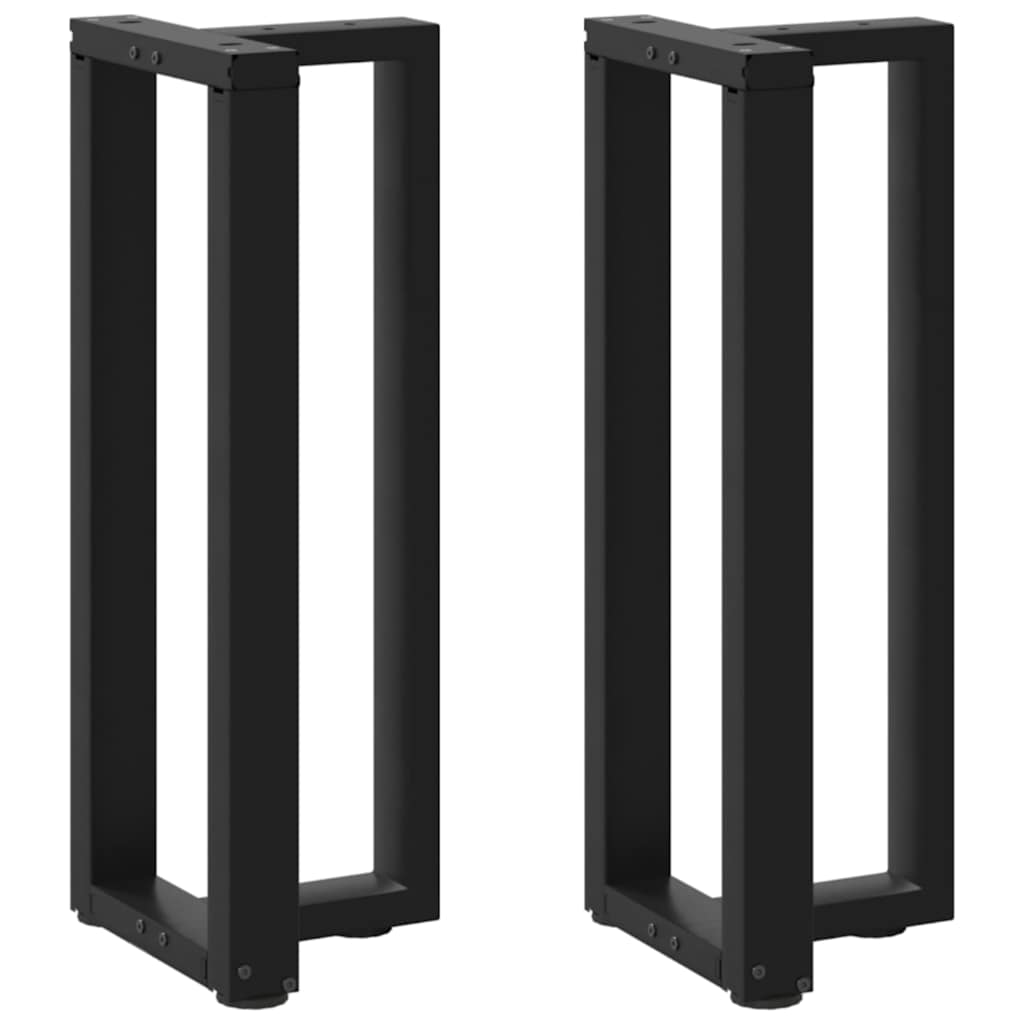 Vidaxl Nogi Do Stołu Konsolowego, 2 Pcs., Czarne, 38X25X(72-73) Cm