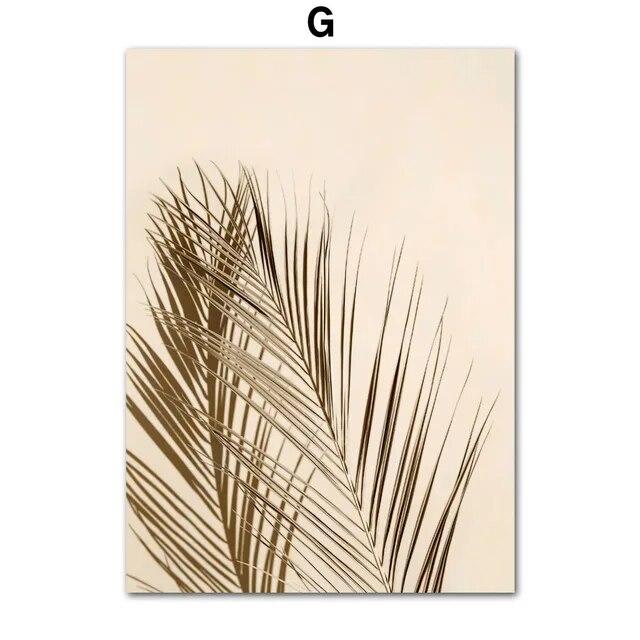 Boho Natural Landscape Lake Wave Palm Mural NordicPosters Wall Art Canvas Painting And Prints Pictures For Living Room Decor