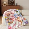 Anime I-Is t-the O-Order a-a R-Rabbit Throw Flannel Throw Blanket, Lightweight Cozy, Durable Washable cute Cool