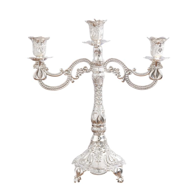 Luxurious European Taper Candle Holders Luxurious Carved Gold Metal Candelabra Enhancing Living Space Aesthetic Decors