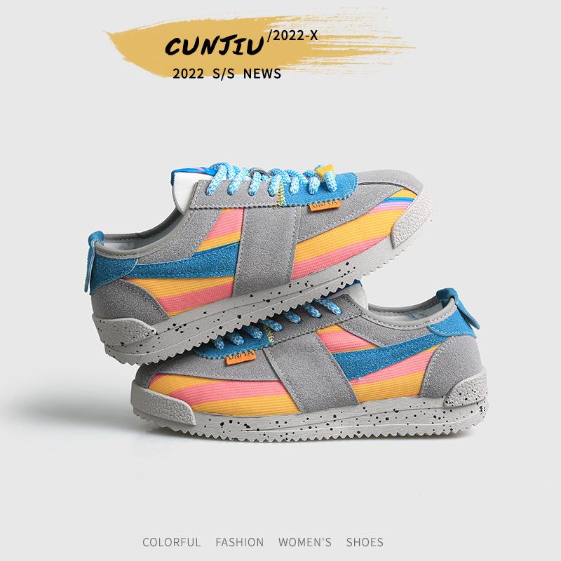 Forrest Gump Shoes Women's 2025 New Early Autumn High-value Women's Shoes Vibe Style Retro Versatile Sports and Leisure Shoes Flat Shoes