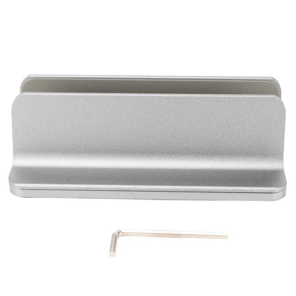 Vertical Laptop Stand Grey Regulable Base 3D Curved Appearance Bottom Silicone Laptop Computer Holde