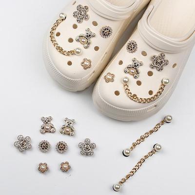 Fibbie per Fiori da Scarpe Staccabili Fai da Te - Set di Accessori alla Moda per Scarpe da Giardino