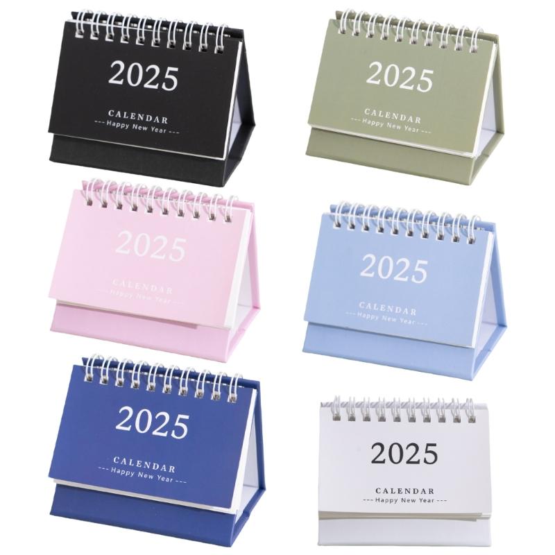 2025 Kalender Einfacher Stehkalender Kleiner Kalender Bürokalender Monatskalender Tischkalender Einfache Notizblöcke