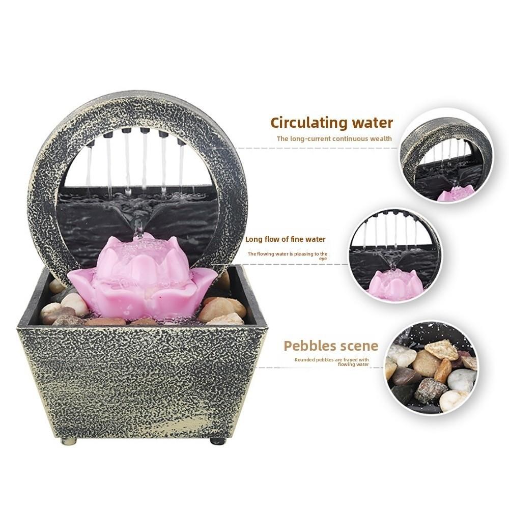 Battery/Plugged in Chinese Fengshui Waterfalls Circulating Water Flow Flowing Water Ornaments  Gift