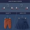 Durable Adjustable Pants Hangers with Clips Non-Slip No Trace Clothes Clip Windproof Skirt Hangers