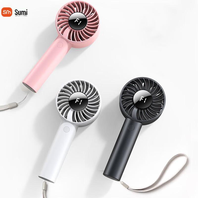 Portable 5-Speed USB Handheld Fan with Digital Display