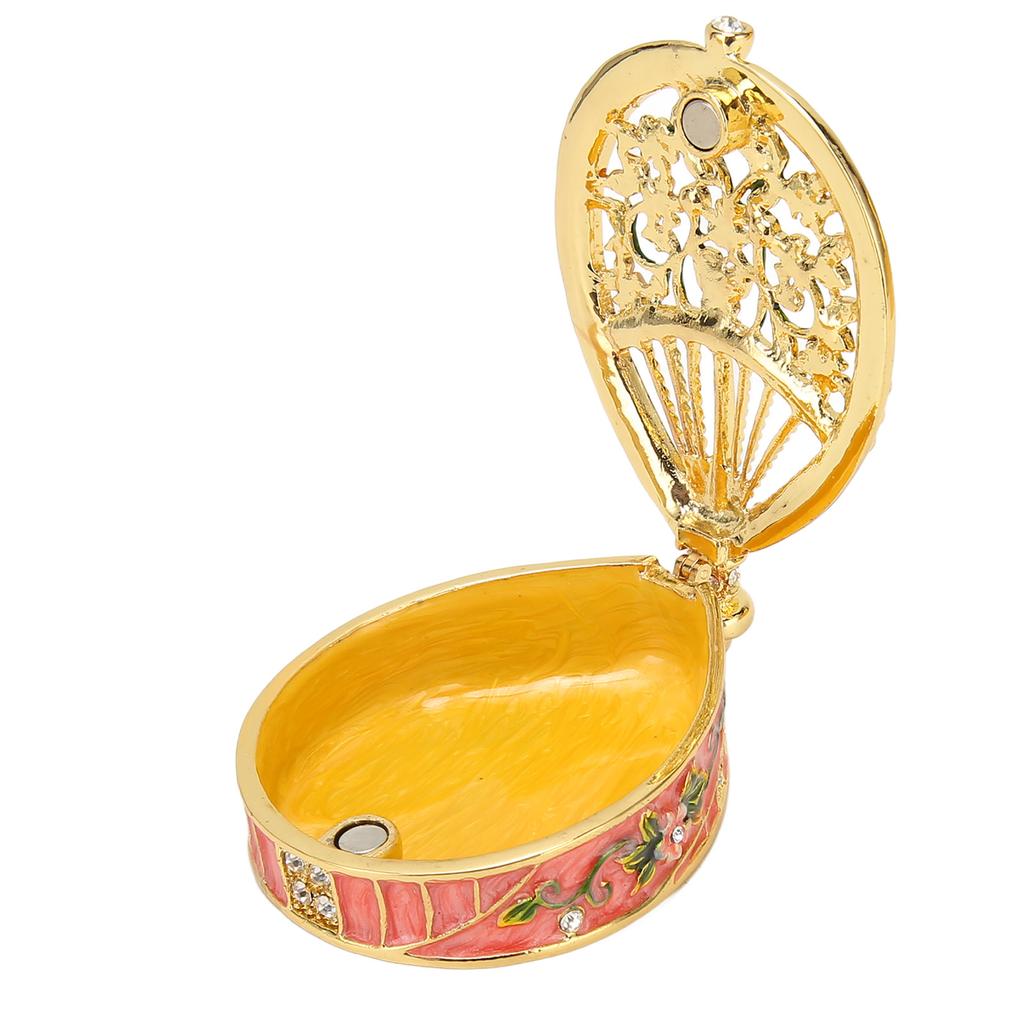 Prydnadslådor Fläktformade Vackra Dekorativa Gångjärnsförsedda Prydnadslådor för Förvaring av Smycken