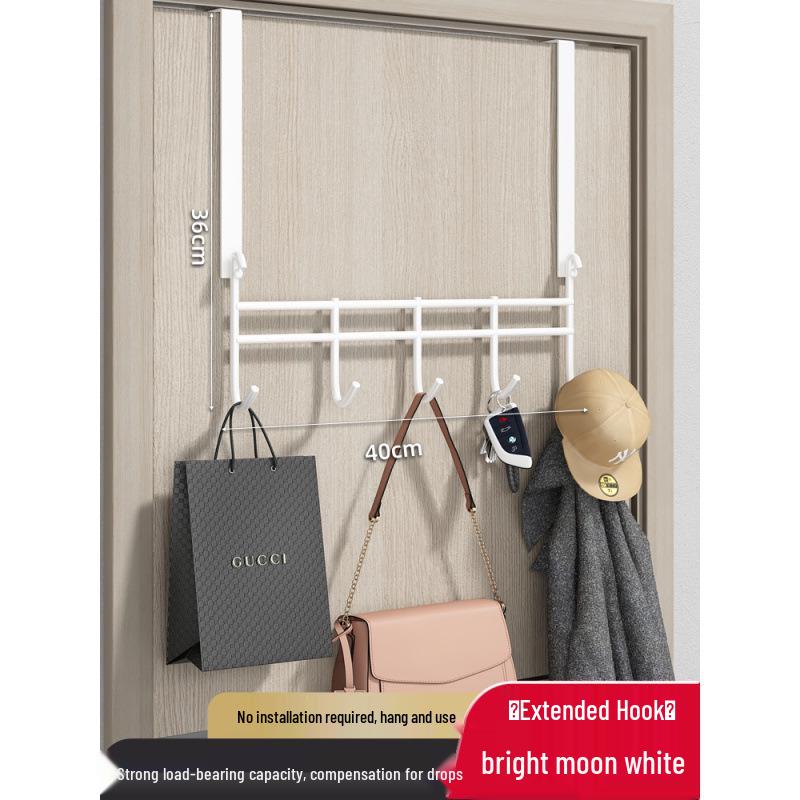 Adhesive No-Drill Door Hook Rack for Clothes