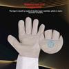 Welder gloves cowhide high temperature resistant oven mitts fireproof welding leather gloves