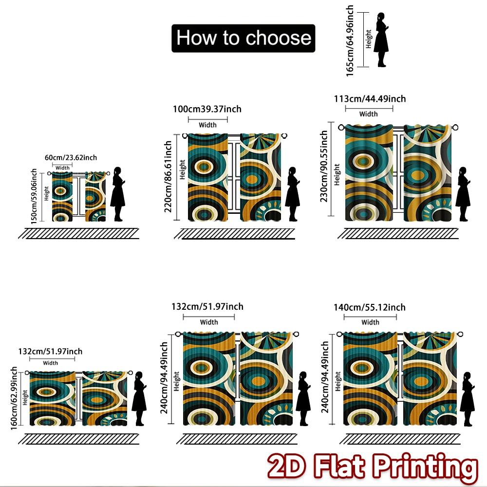 2D flat Photography Backdrop Tapestry Colorful Geometric Circles (2) 100% Polyester Anniversary Use for Suitable for