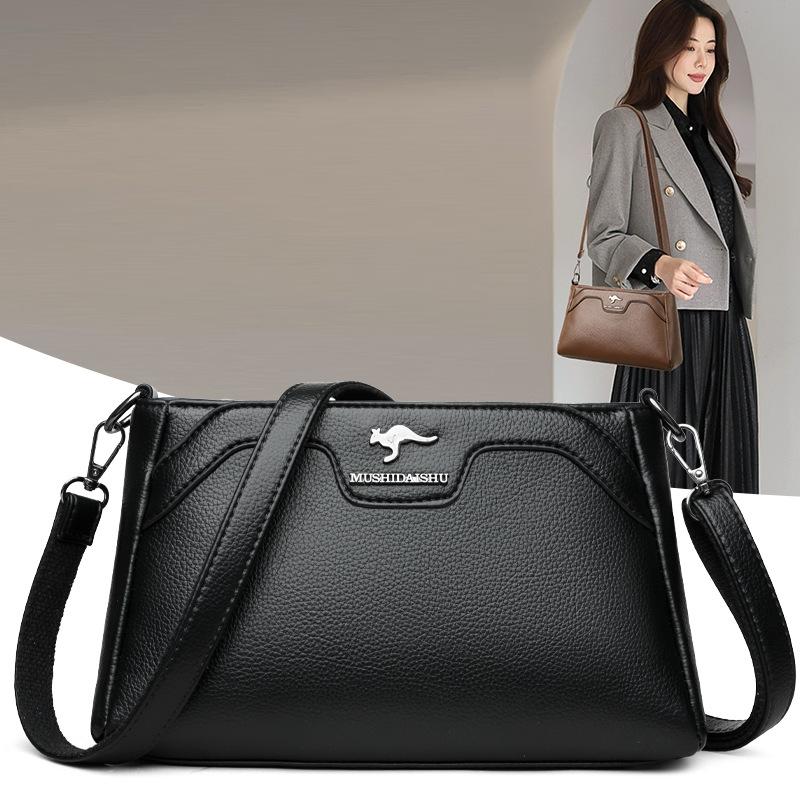 PU Middle-aged Mother Bag Women's Shoulder Crossbody Small Square Bag