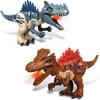 Big Dimension Assembled Construction Blocks Plaything Dinosaur World Triceratops Tyrannosaurus Children Animal Miniature Bricks Playthings for Boys