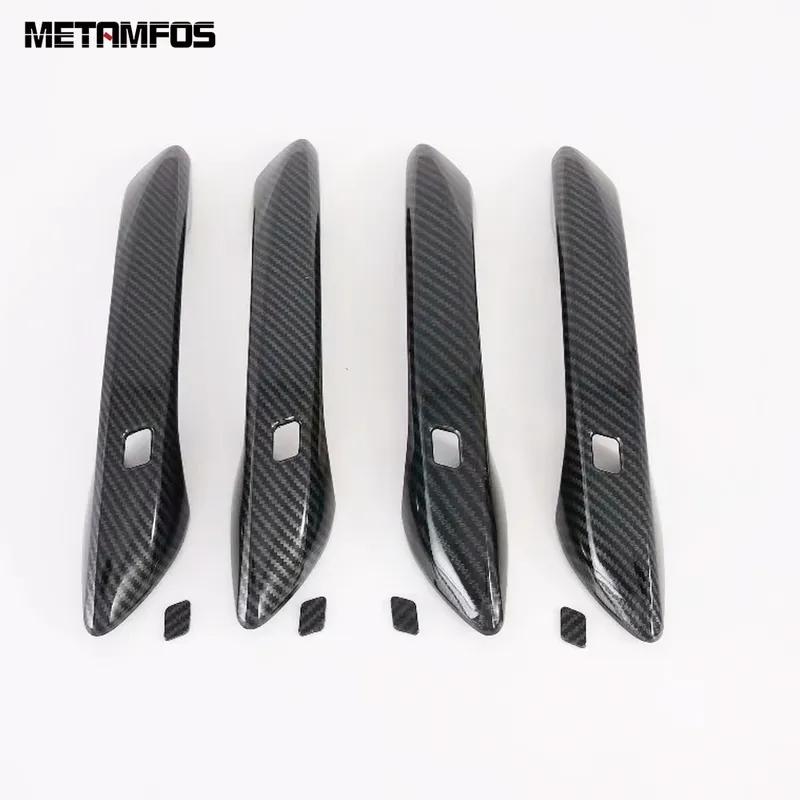 Side Door Handle Bowl Cover Trim For Hyundai Sonata -   Carbon Fiber Protector Exterior Accessories Car Styling