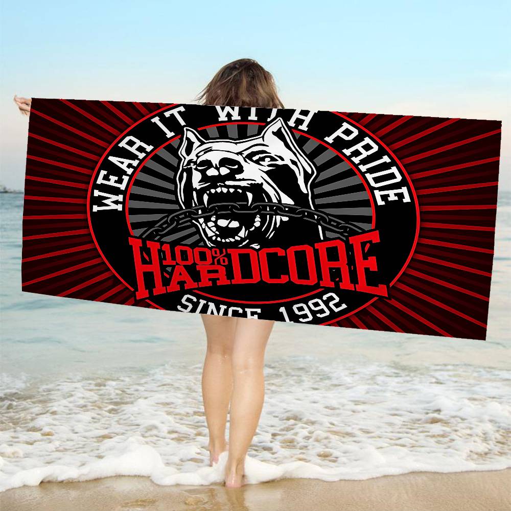 Bone Gabber 100 Hardcore Perro Microfibra Toalla de Playa Absorbente Secado Rápido Suave Yoga Natación Resort Escalada en Montaña Toalla