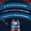 Berberine composite capsules contain 1200mg berberine and Ceylon cinnamon to maintain blood glucose metabolism and heart health120 capsules