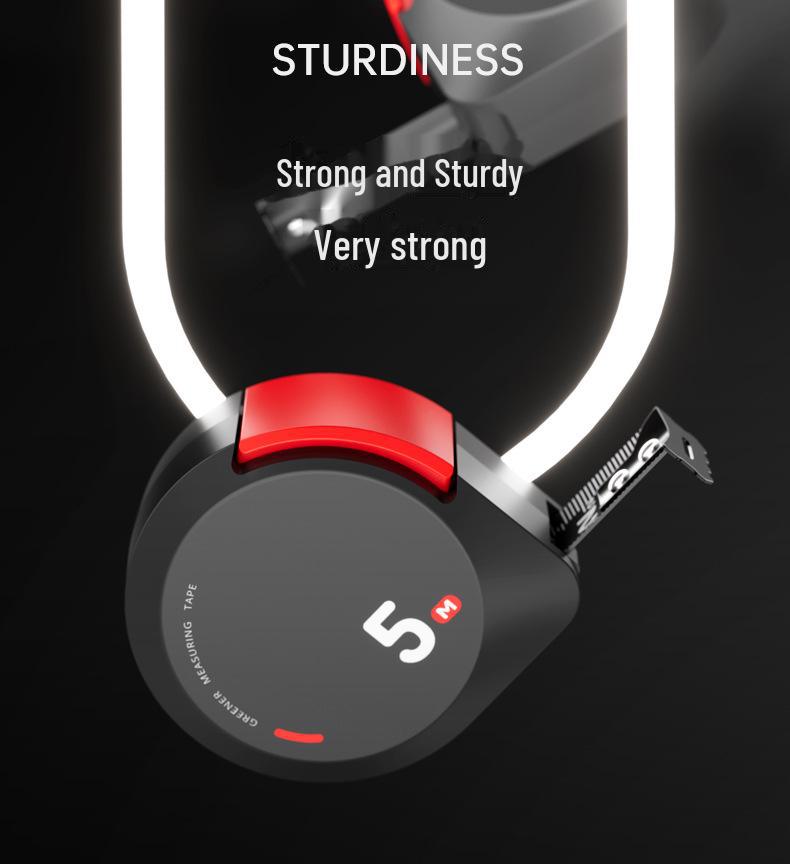 Bandă de măsurare de înaltă precizie rezistentă la uzură Green Forest - 3m/5m Mini, design anti-tăiere