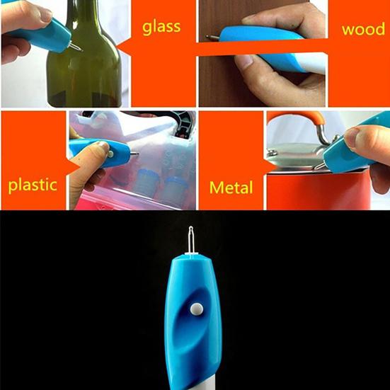 Gravírovací pero Snadno použitelné DIY Plastový bezdrátový přesný gravírovač pro broušení