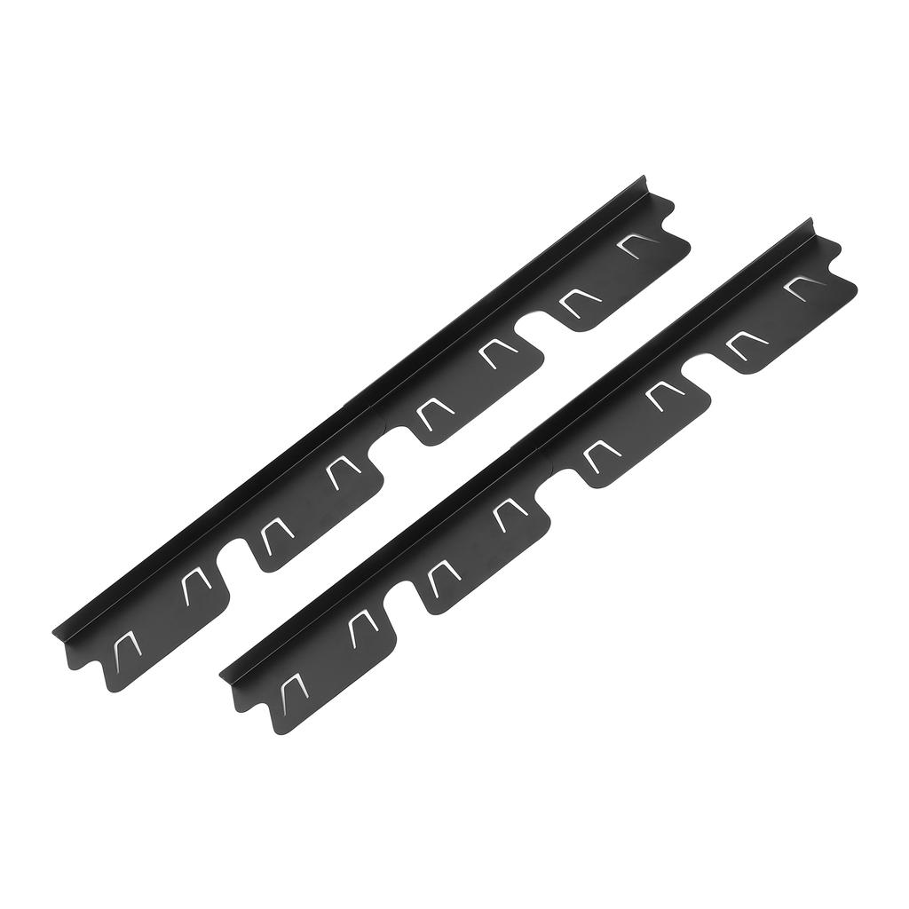 2 Paar Herd-Arbeitsplatten-Spaltabdeckungen Schwarze Farbe 35x10CM Verstellbarer Herdspalt-Schutz für Küche