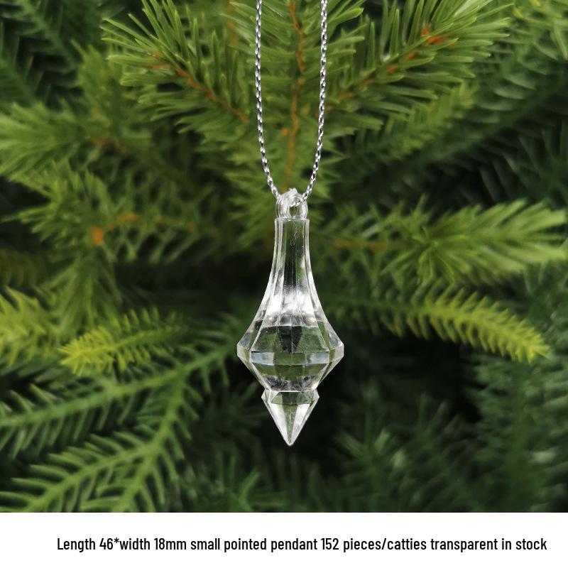 DIY Acrylic Beaded Jewelry Accessories: Transparent Cone Pendant for Door, Window, or Bead Curtains