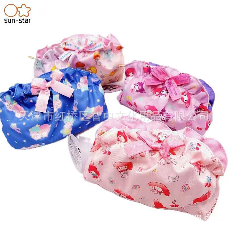 

Limited Edition Sanrio Kuromi Ruffled Makeup Bag Little Twin Stars Cake S2336120