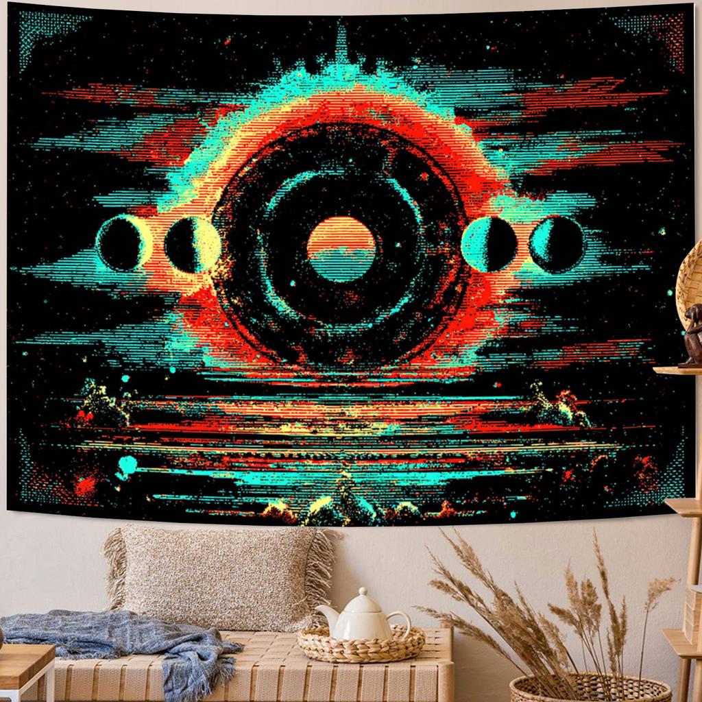 Cyberwind Time Space Vortex Digital printing polyester wall hanging tapestry decorative Living bedrooms Office background gift
