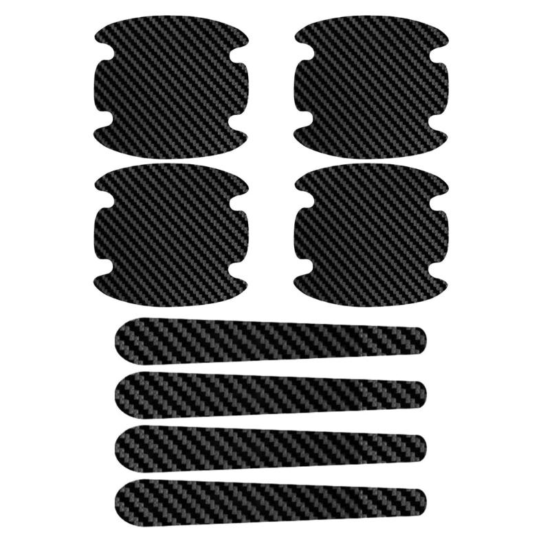 8Pcs Car Door Bowl Handle Sticker Invisible Car Exterior Decals Stickers Film