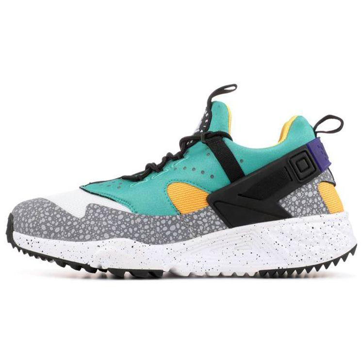 

Nike Air Huarache Utility Safari Men Sneakers Green White Black-Emerald-Green-Raisin 806979-103 41