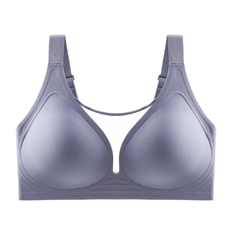 Seamless Mesh Plus-Size Anti-Sagging Bra for Large Breasts - Slimming, Anti-Exposure, Full Coverage, Thin Style