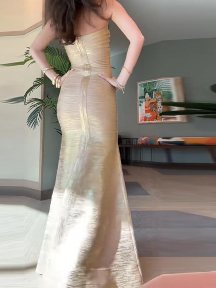 Spring 2026 Strapless Bodycon Dress: Elegant Bandage Style for Women