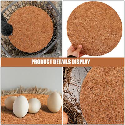10pcs Pigeon Nesting Mat Coconut Fiber Nest Mat for Pigeons Quails Small Birds Nest Pad Egg Nest Coconut Fiber Mat Cage Liners