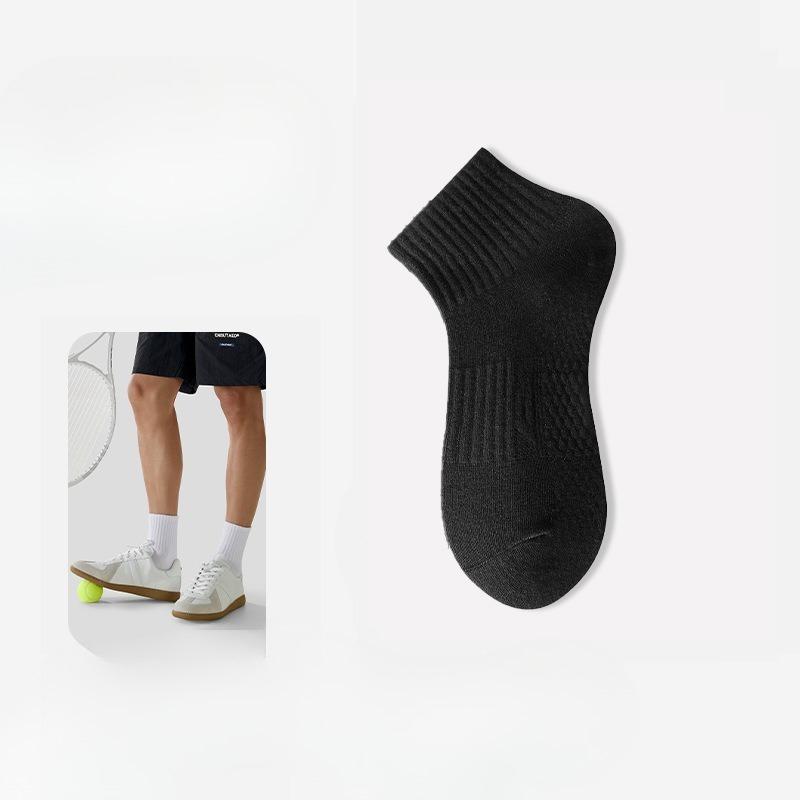 Men's Autumn Sports Sweat Absorbing Breathable Antiseptic Short Cotton Socks