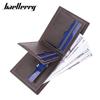 Baellerry Men Short Wallets Vintage Design Artificial Leather Trifold Wallet Fashion Card Holder Purse