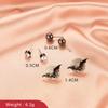 Halloween Bat Pumpkin Ghost Earrings Women Funny Creative Ear Studs Jewelry Gifts For Girls