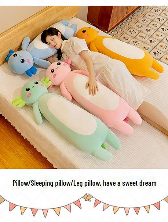 Four-Color Salamander Plush Pillow - Cute Long Doll