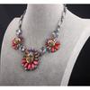 Exaggerated Retro Mixed-Color Gemstone Short Collarbone Necklace, Women'S Jewelry, Can Be Mixed