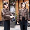 Winter new women's clothing fashionable round neck loose cotton-padded clothes to keep warm and light short down cotton-padded jackets