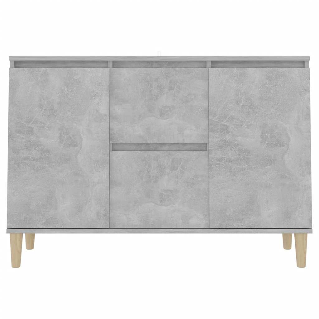 Vidaxl Cabinet, Concrete Gray, 101X35X70 Cm, Wood-Based Material