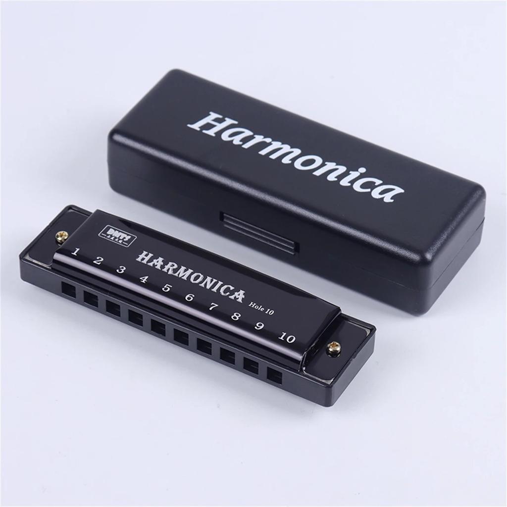 Harmonica Key of C 10 Hole Diatonic Harmonica C with Case for Beginner Students Kids Gift with Case