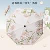 Manual Umbrella, Folding Umbrella, Thickened and Reinforced Weather and Rain Dual-purpose Women's Sunscreen Umbrella, UV-proof Sun Umbrella, Portable