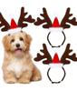 Christmas Decoration Pet Headwear Party Dress Up Antlers Hair Hoops Pet Supplies Christmas Hat Headbands Dog Elk Hair Hoops